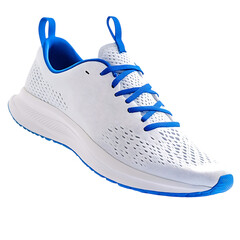 White and Blue Running Shoe png