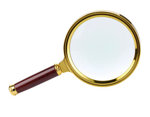 Elegant Magnifying Glass on Isolated Background