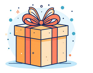 Stylized Surprise Box Icon Isolated on Transparent Background PNG for Event Design and Digital Platforms