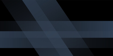 Modern black blue abstract background. Minimal. Color gradient. Dark. Web banner. Geometric shape. 3d effect. Lines stripes triangles.