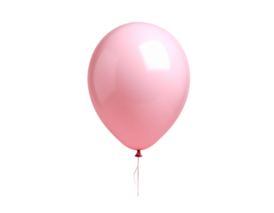 Pink Balloon on Pink Background in Isolated Setting