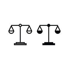 balance scale icon vector design concept idea