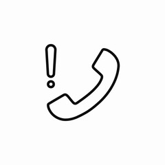 important call alert icon sign vector
