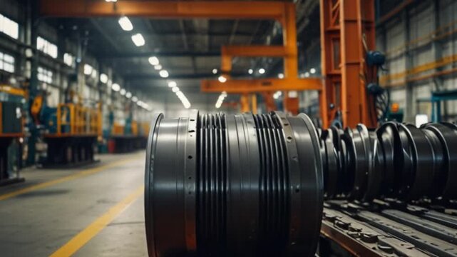Industrial Facility with Machinery