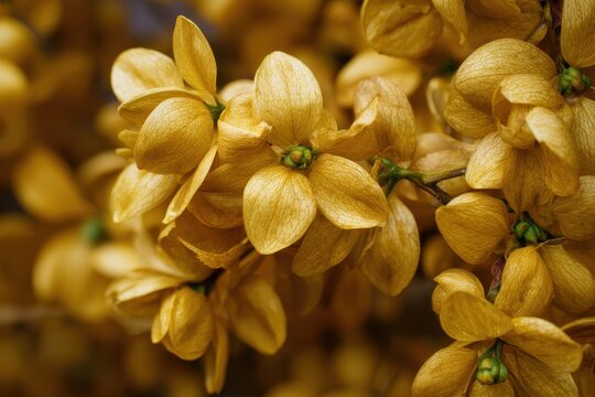 Close up of the texture of the Golden Euonymus japonicus also known as Gold Taflan featuring the Microphyllus Aureovariegatus shrub
