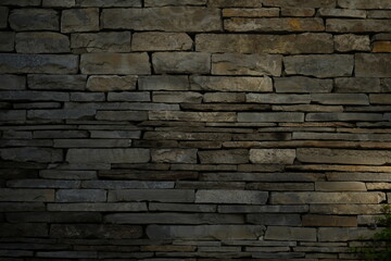 texture of a natural stacked stone wall. The image shows uneven, layered stones with rough surfaces and earthy brown tones. Perfect for backgrounds, architectural themes, construction materials, rusti