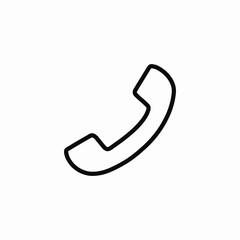 telephone handset pictogram icon sign vector