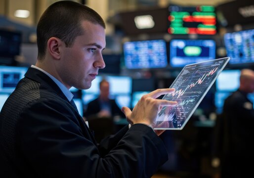 Analyzing Financial Data on a Transparent Tablet