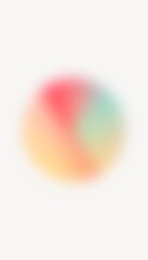 Gradient circle iPhone wallpaper, blurry design
