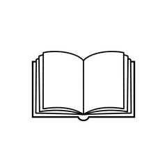 Open book, blank pages, simple mood, minimalist design