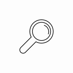 simple magnifying glass icon sign vector