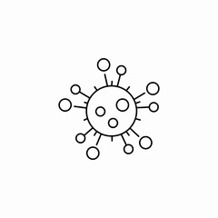virus cell organism icon sign vector