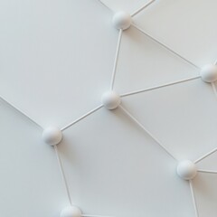 Abstract geometric pattern with interconnected lines and spheres