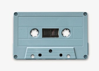 Obraz premium Cassette tape, isolated object on white