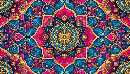 Vibrant mandala pattern