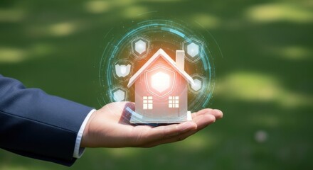 Digital Home Protection: Secure Housing Concept