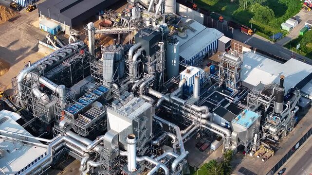 Kronospans industrial wood processing landscape in Mielec