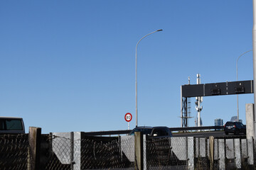 80 speed limit sign seen on a highway in Auckland New Zealand