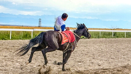 horse riding on a horse