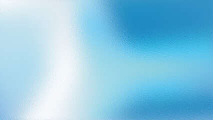 Metallic blue and white foil texture background with glossy glass effect. Vector illustration