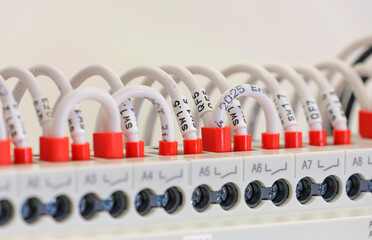 Connecting the electrical module using copper electrical insulated wires. 