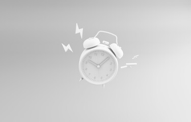 Alarm clock ring 3d render