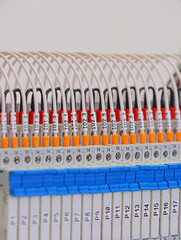 Connecting the electrical module using copper electrical insulated wires. 
