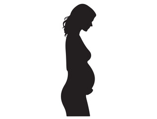  PREGNANT WOMAN SILHOUETTE