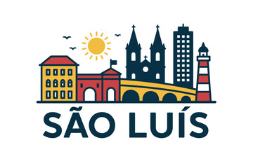 S&atilde;o Lu&iacute;s city skyline with iconic buildings and landmarks