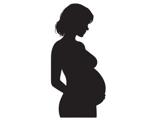  PREGNANT WOMAN SILHOUETTE