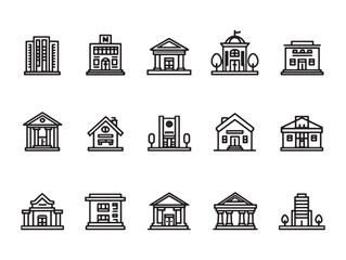 Property dispute ultra minimalist 2D icons