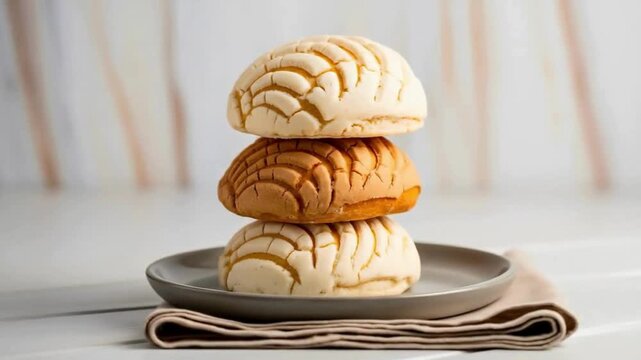 Sweet Breads Mexican Pan Dulce Conchas - Delicious Bakery Treats