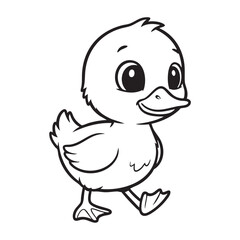 Baby Bunny Line Art