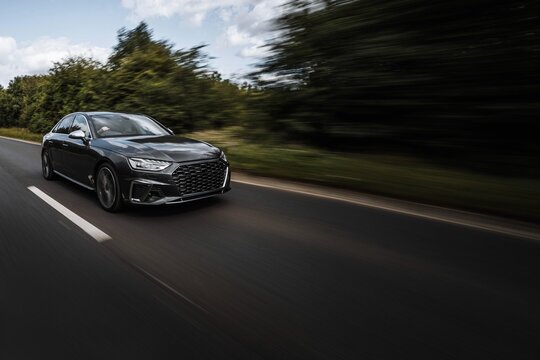 Black sedan car background - Powered by Adobe