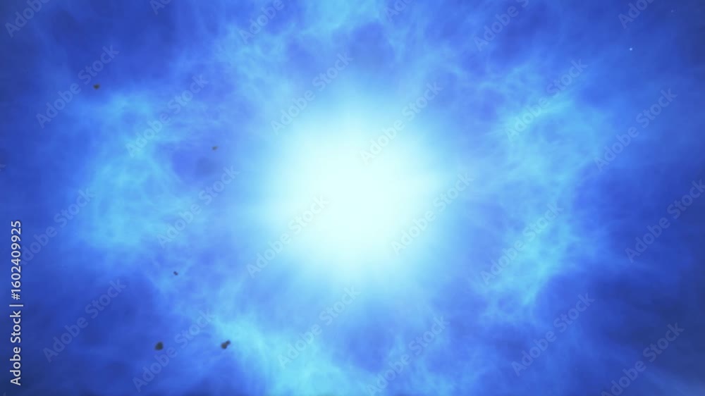 Wall mural supernova explosion in outer space. stellar explosion in 4k.