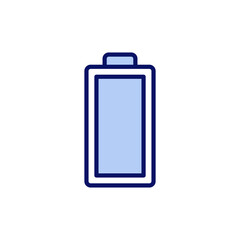 Battery icon vector. battery Charging sign. battery charge level