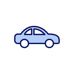 Car icon vector. car sign and symbol. small sedan