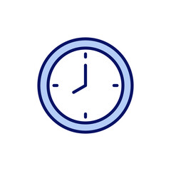 Clock icon vector. Time sign and symbol. watch icon