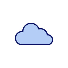 Cloud icon vector. cloud sign and symbol