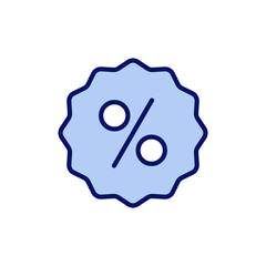 Discount icon vector. Discount tag sign and symbol