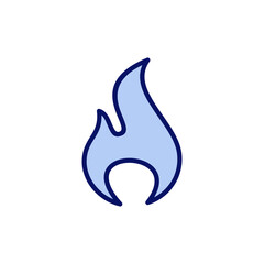 Fire icon vector. fire sign and symbol