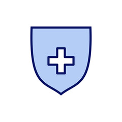 Obraz premium Health insurance icon vector. Insurance health document sign and symbol
