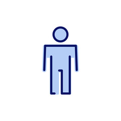 Man icon vector. male sign and symbol. human symbol