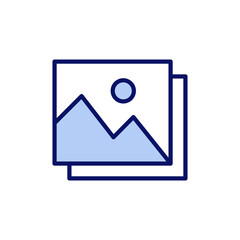 Picture icon vector. photo gallery sign and symbol. image icon