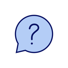 Question icon vector. question mark sign and symbol