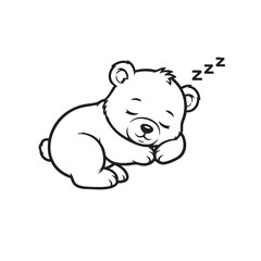 Baby Bunny Line Art
