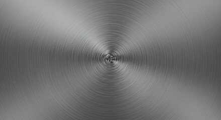 Abstract Silver Metallic Spiral Pattern with Fine Textures