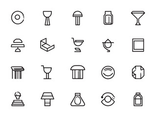 Refresh Icon Clean Line Art Set