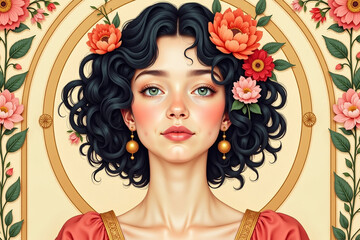 Top Art Nouveau Style illustrations 