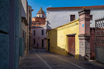 Medieval Architecture and Landmarks in Oristano, Italy